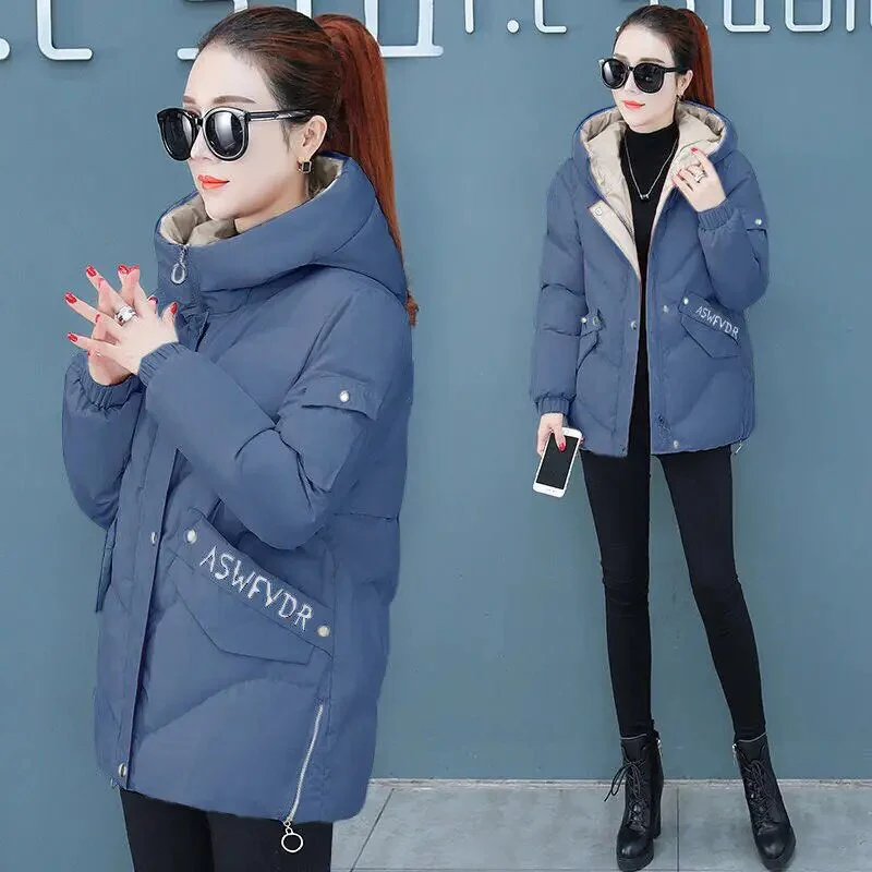 2022 New Winter Women Parkas Hooded Warm Thicken Coat Wadded Jacket Female Down Cotton-Padded Short Parka Gilrs jaqueta feminina - Image 9