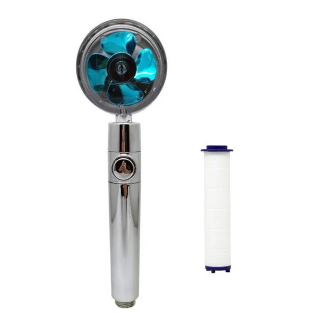 2022 Shower Head 360 Degree Rotation Water Saving Flow Turbofan Hydraulic Injection High Pressure Sprayer Bathroom Accessories - Image 14