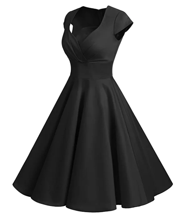 2022 Summer Dresses for Women Short 1950s Retro Vintage Cocktail Party Swing Dresses Party Red Dress - Image 8