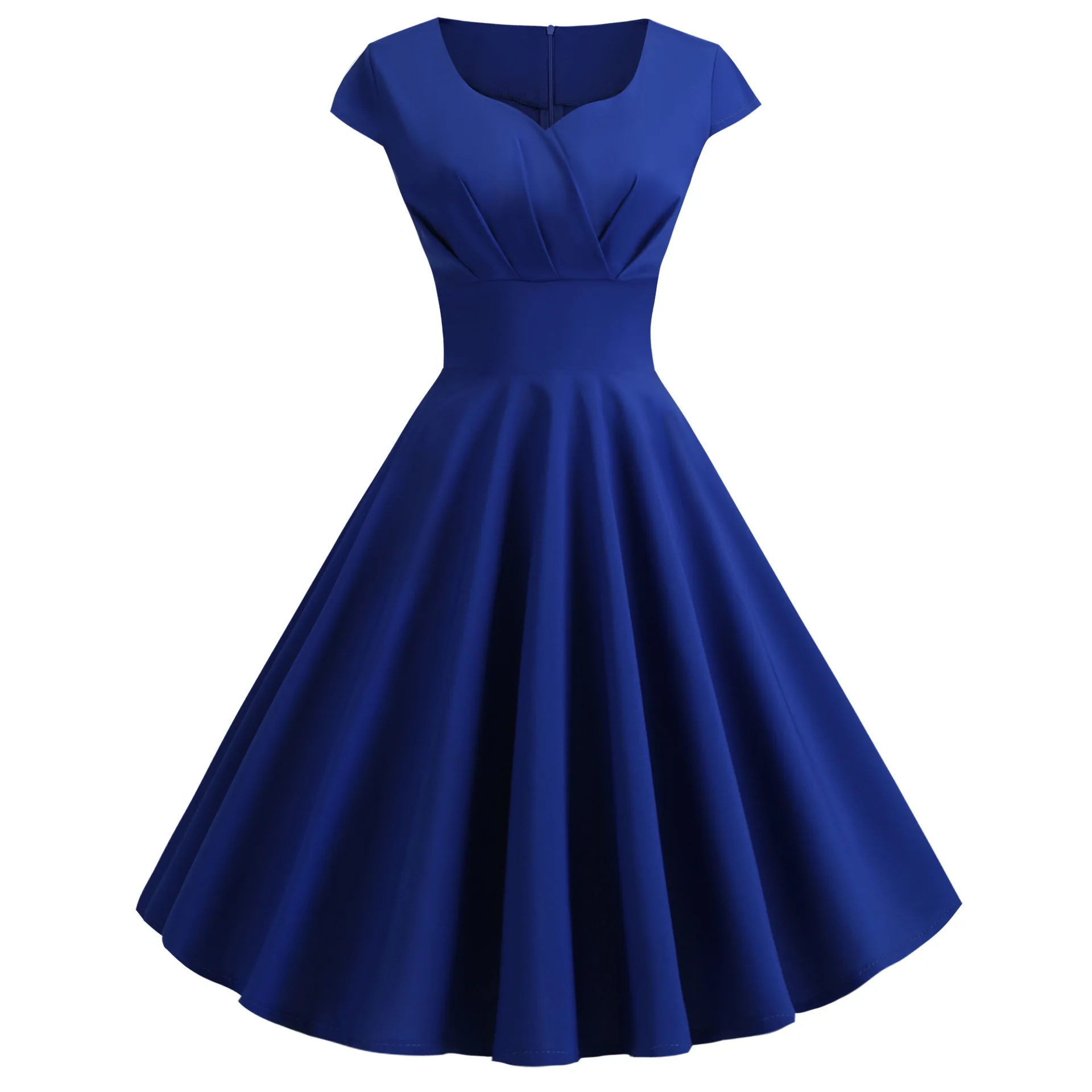 2022 Summer Dresses for Women Short 1950s Retro Vintage Cocktail Party Swing Dresses Party Red Dress - Image 9