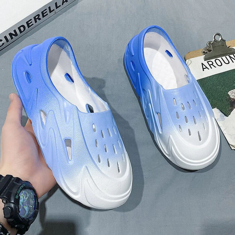 2022 Summer Men Sandals Soft Mesh Couple Beach Slippers - Image 13