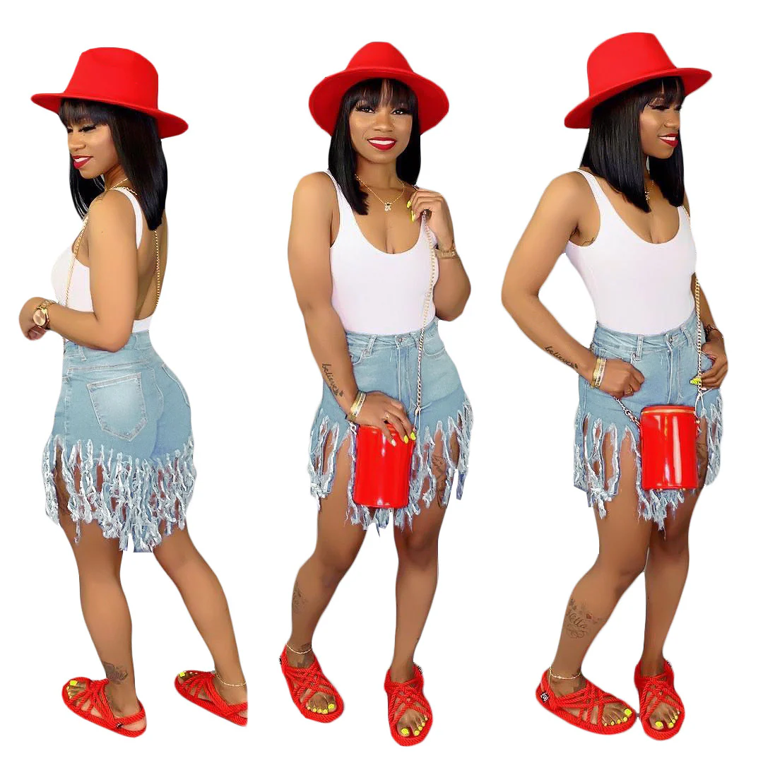 Sexy 2022 Summer Sexy Club Jean Pants Women Clothing Plus Size S-3XL - Image 4