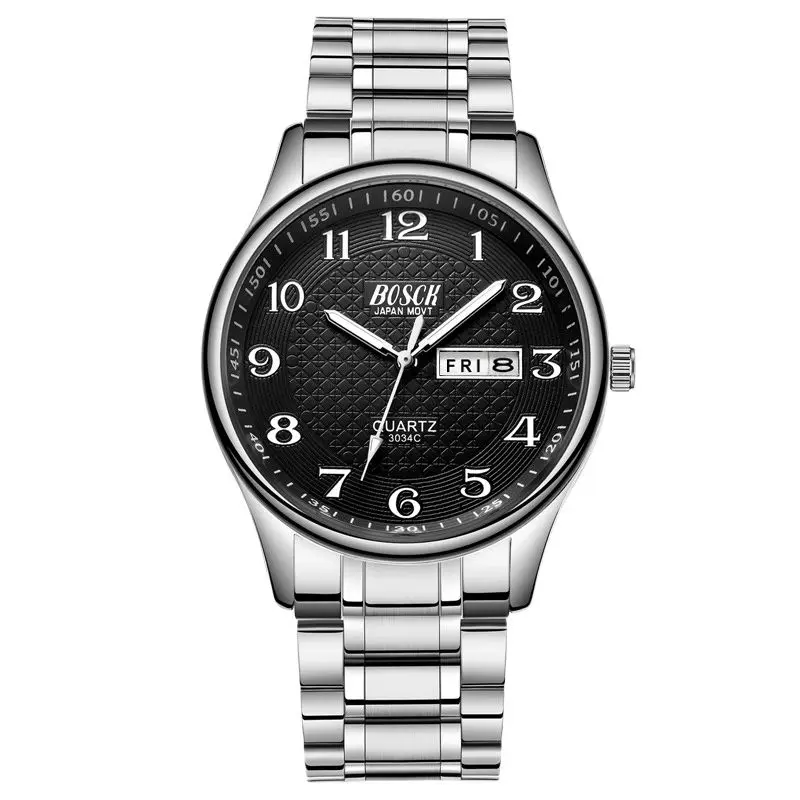 2022 Watches Men Business Waterproof Date Week Quartz Men's Watches Fashion Stainless Steel Watches For Men Relogio Masculino - Image 8