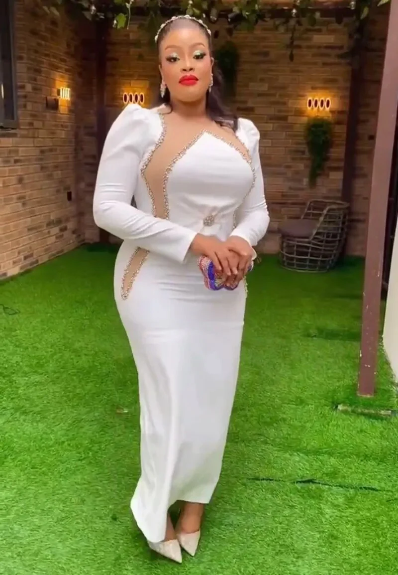 2023 African Women Plus Size Evening Dresses Wedding Party Long Luxury Gown Bodycon Mermaid Dress Ankara Ladies Africa Clothing - Image 5