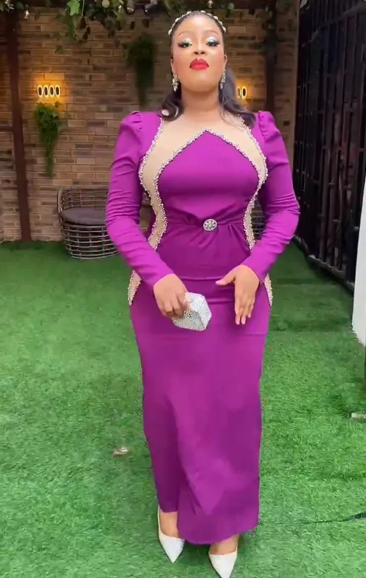 2023 African Women Plus Size Evening Dresses Wedding Party Long Luxury Gown Bodycon Mermaid Dress Ankara Ladies Africa Clothing - Image 9