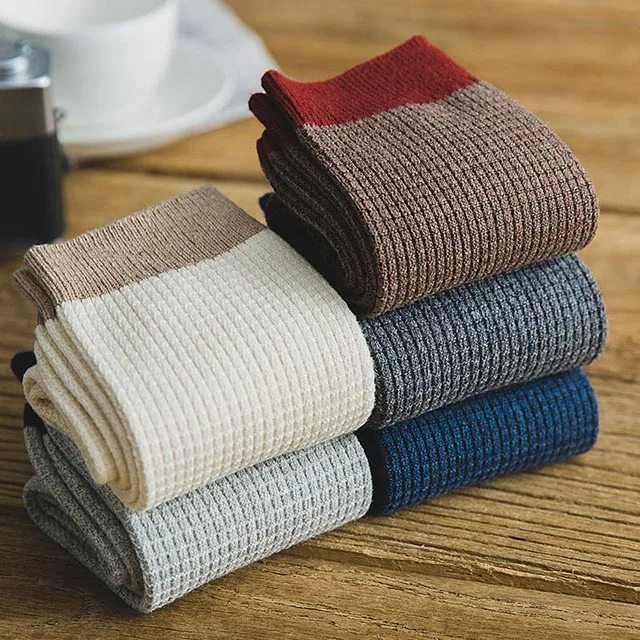 2023 Autumn Winter New High Quality Organic Cotton Harajuku Happy Men Socks Compression Sock Men's Business Dress Long Sock Gift - Image 12