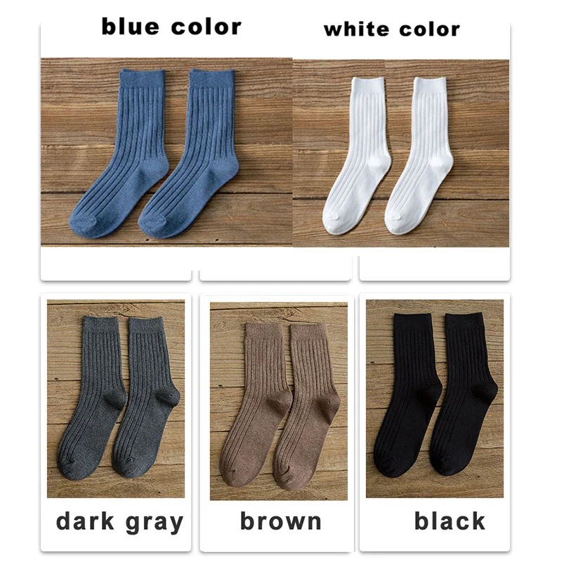 2023 Autumn Winter New High Quality Organic Cotton Harajuku Happy Men Socks Compression Sock Men's Business Dress Long Sock Gift - Image 16