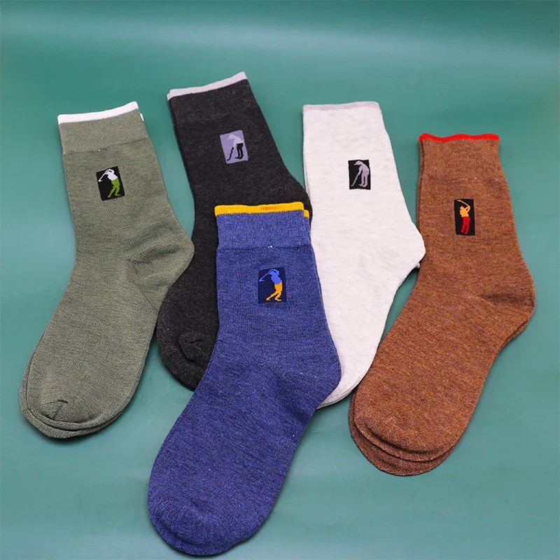 2023 Autumn Winter New High Quality Organic Cotton Harajuku Happy Men Socks Compression Sock Men's Business Dress Long Sock Gift - Image 7