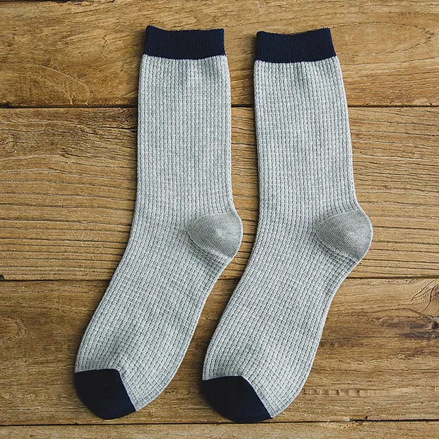 2023 Autumn Winter New High Quality Organic Cotton Harajuku Happy Men Socks Compression Sock Men's Business Dress Long Sock Gift - Image 9