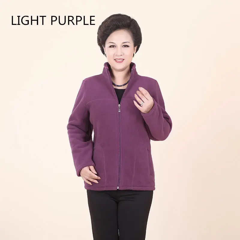 2023 Autumn Winter Women Jacket Hoodies Thick Warm Fleece Cotton Coat Zipper Long Sleeve Outerwear Sweatshirts Mother Clothes - Image 11