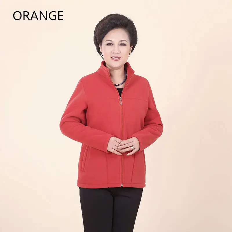 2023 Autumn Winter Women Jacket Hoodies Thick Warm Fleece Cotton Coat Zipper Long Sleeve Outerwear Sweatshirts Mother Clothes - Image 15