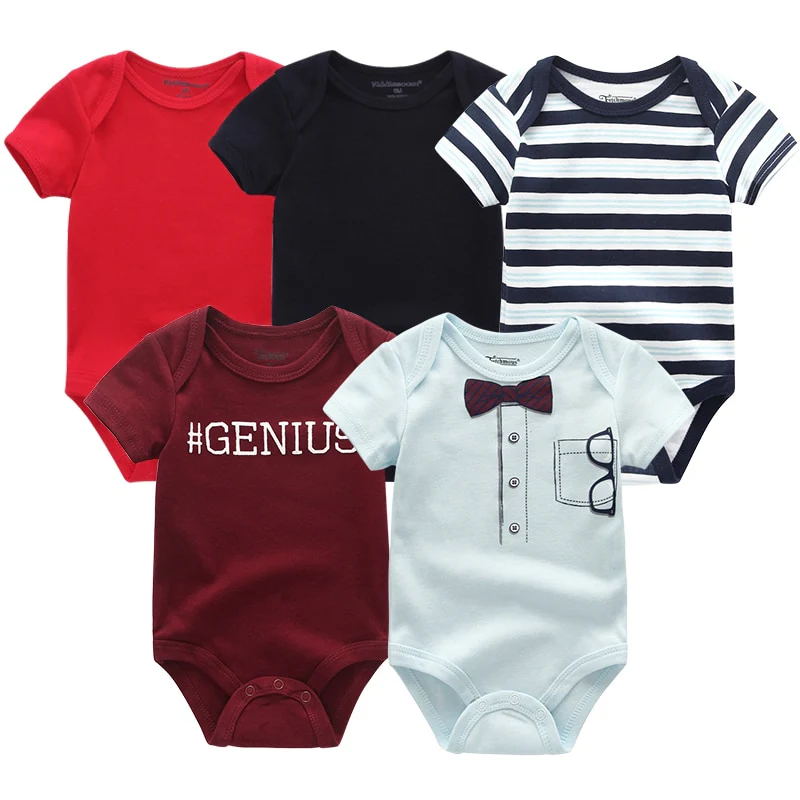2023 Baby Rompers 5-pack infantil Jumpsuit Boy clothes Summer High quality Striped Clothing - Image 6