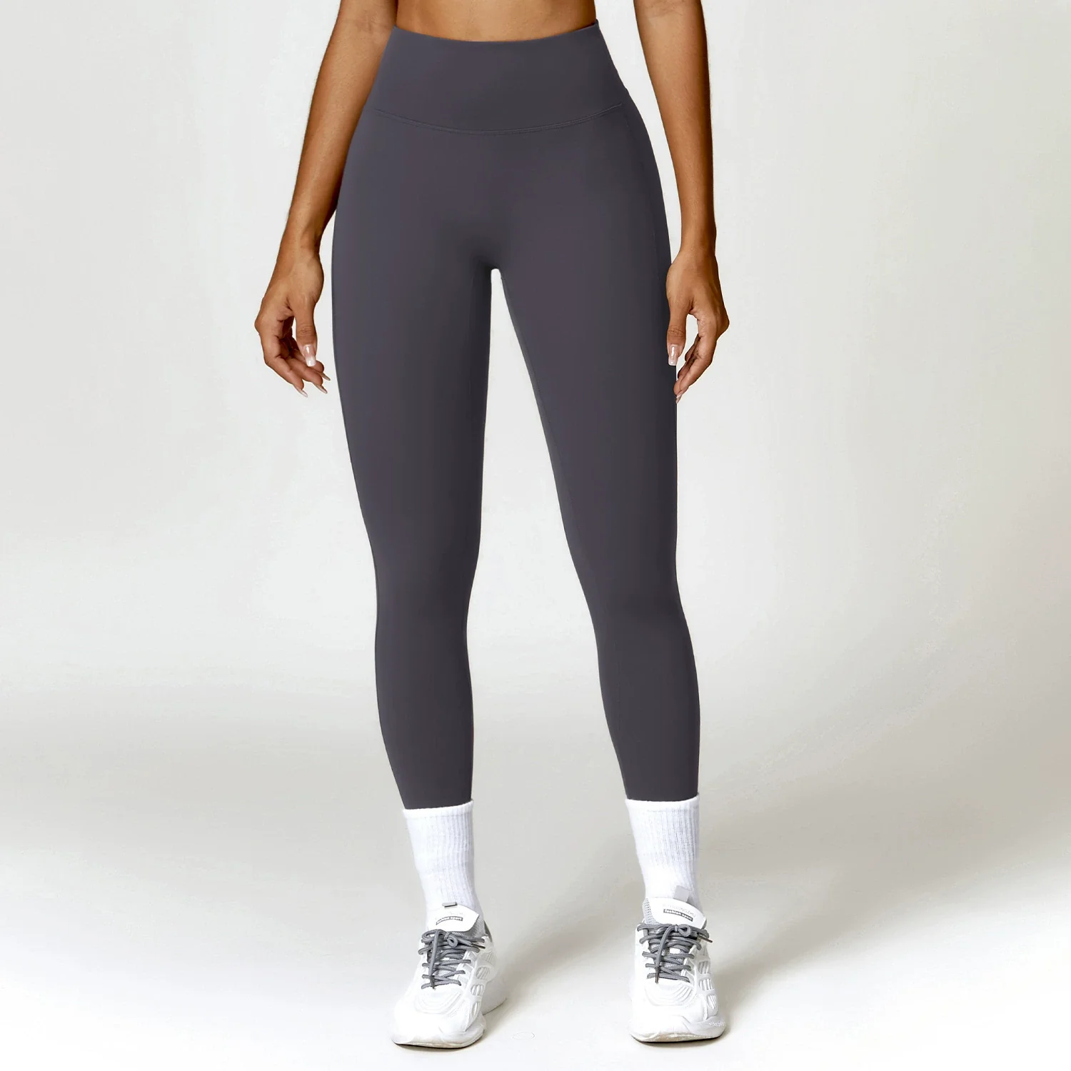 2023 Belly Contracting Hip Lifting Brushed High Waist Yoga Pants Quick-Drying Workout Running Pants Outer Wear Tight Sports Pants Trousers - Image 6