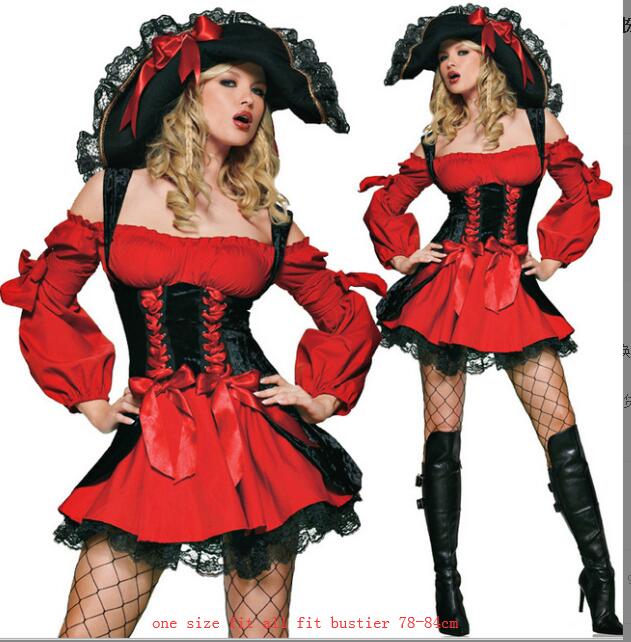 2023 Carnival Halloween Caribbean Pirates Costume Captain Huntress Clubwear Play Suit Cosplay Fancy Party Dress 20 - Image 8