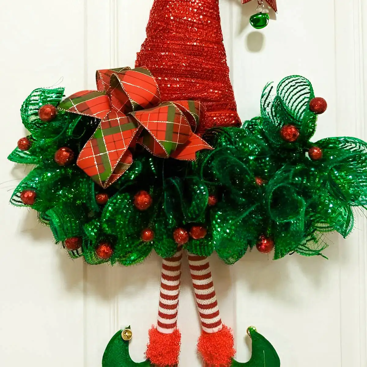 2023 Christmas Crystal Gauze Ribbons Christmas Tree Decorations for Home Door Navidad Noel Kerst Gifts Happy New Year 2024 - Image 5