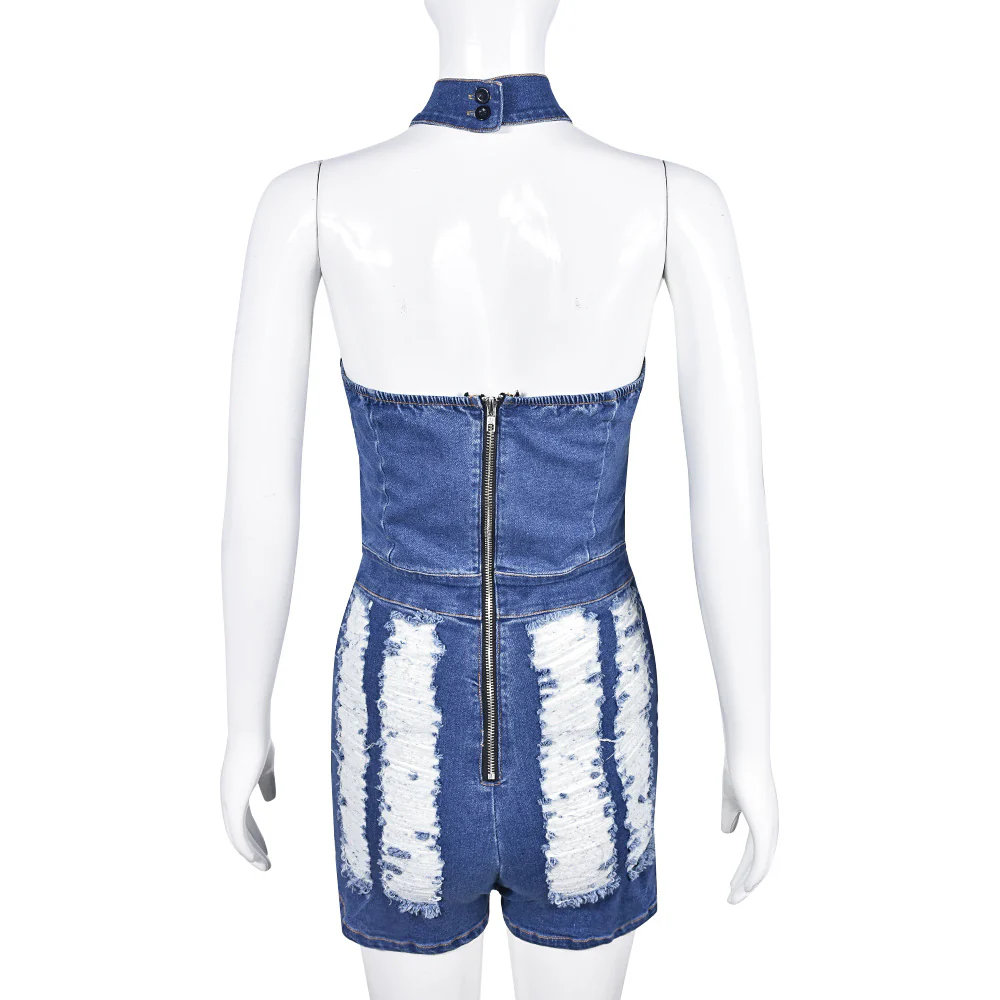 2023 Sexy Denim Shorts Jumpsuits Womens Jeans - Image 5