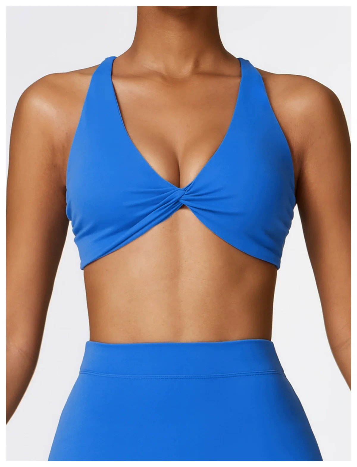 2023 European and American Nude Tight Yoga Bra Quick-Drying Workout Clothes Outdoor Running Beauty Back Sports Underwear Containing Chest Pad - Image 10