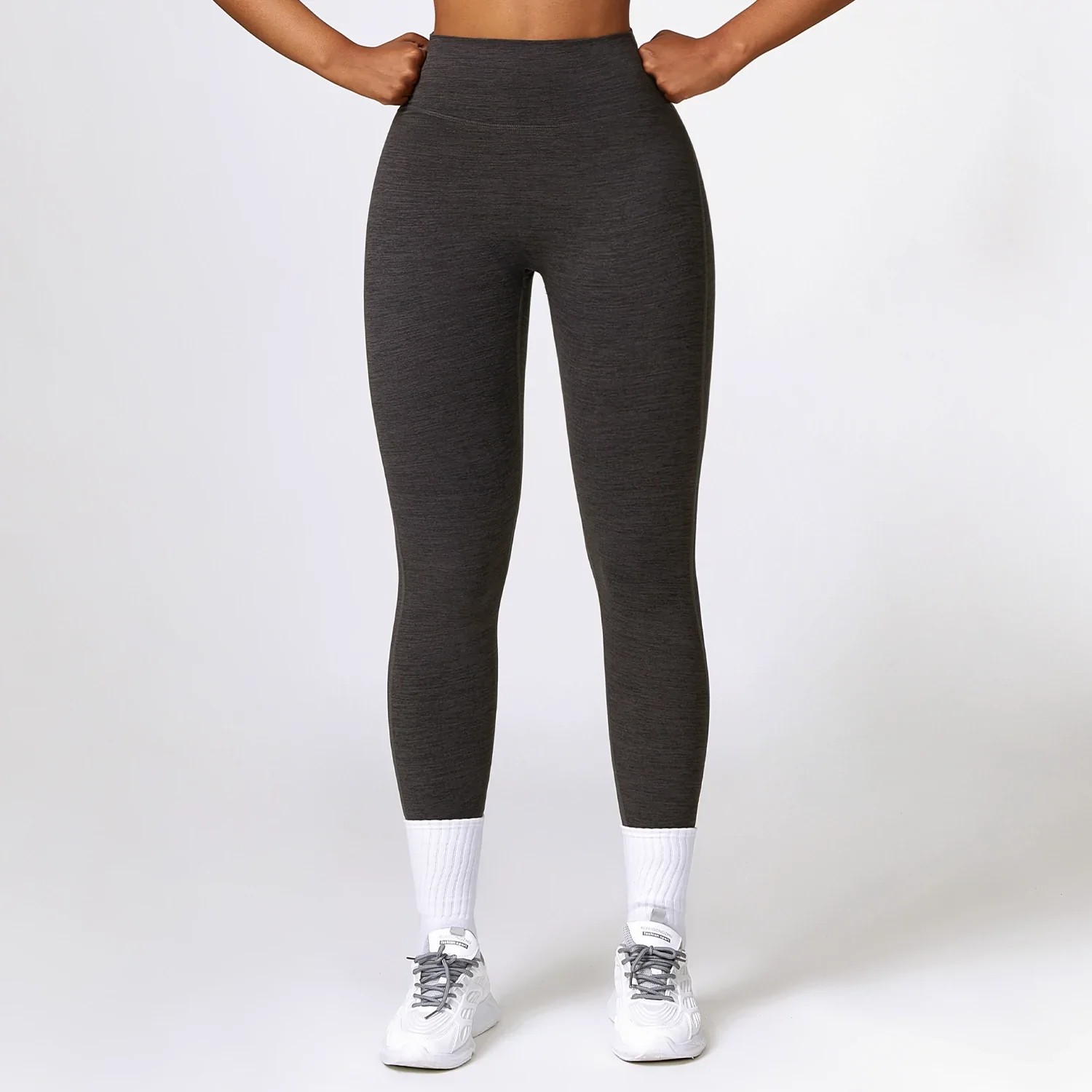2023 European and American Sanding High Waist Yoga Pants Cationic Cargo Pocket Buttock Lifting Tight Sports Fitness Pants Trousers Women - Image 6