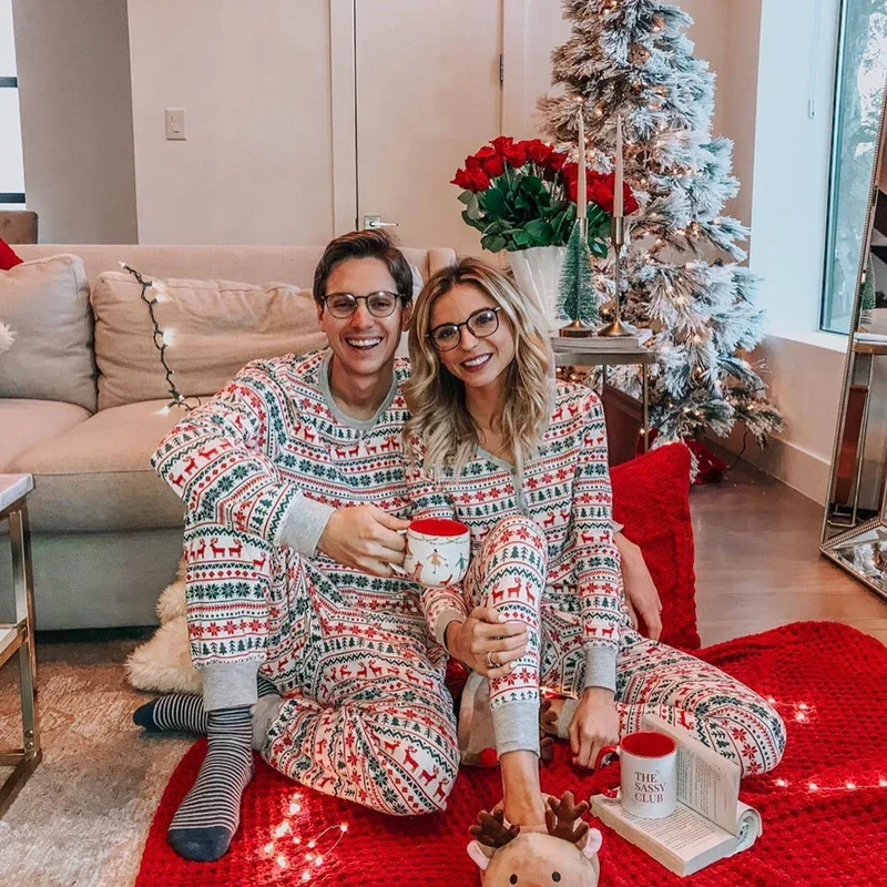 2023 Family Matching Clothes Christmas Pajamas Set Mother Father Kids Son Matching Outfits Baby Girl Rompers Sleepwear Pyjamas - Image 3