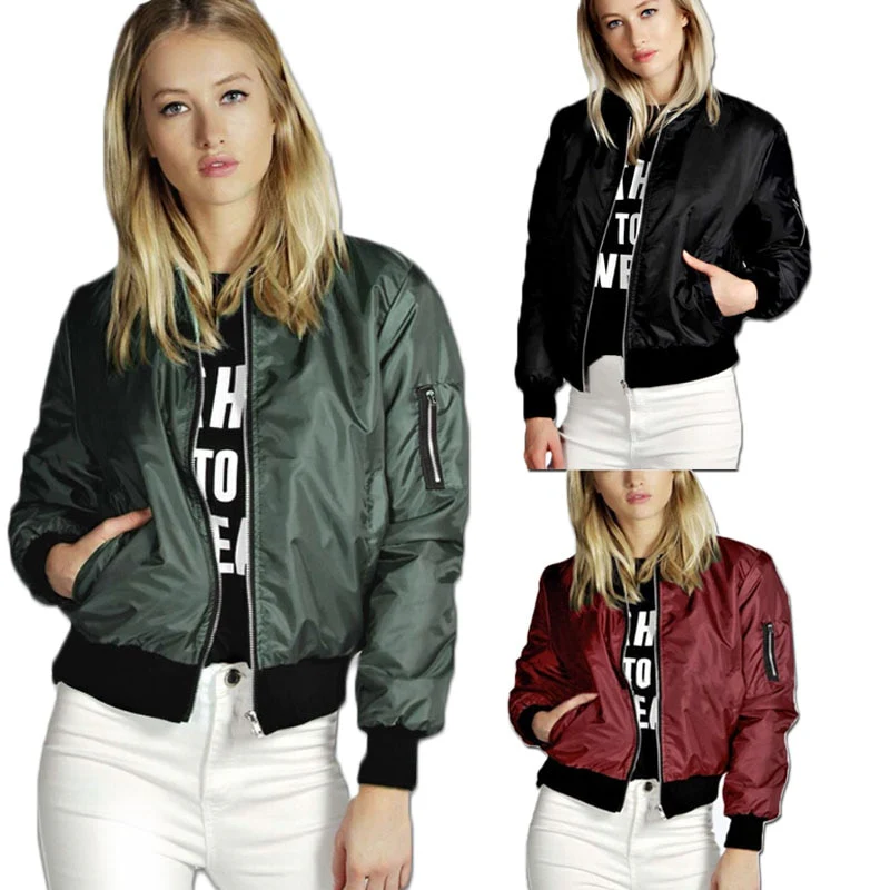 2023 Fashion Summer Windbreaker Women Jacket Coats Long Sleeve Basic Jackets Bomber Thin Women's Work Wear Jacket Female Outwear - Image 5