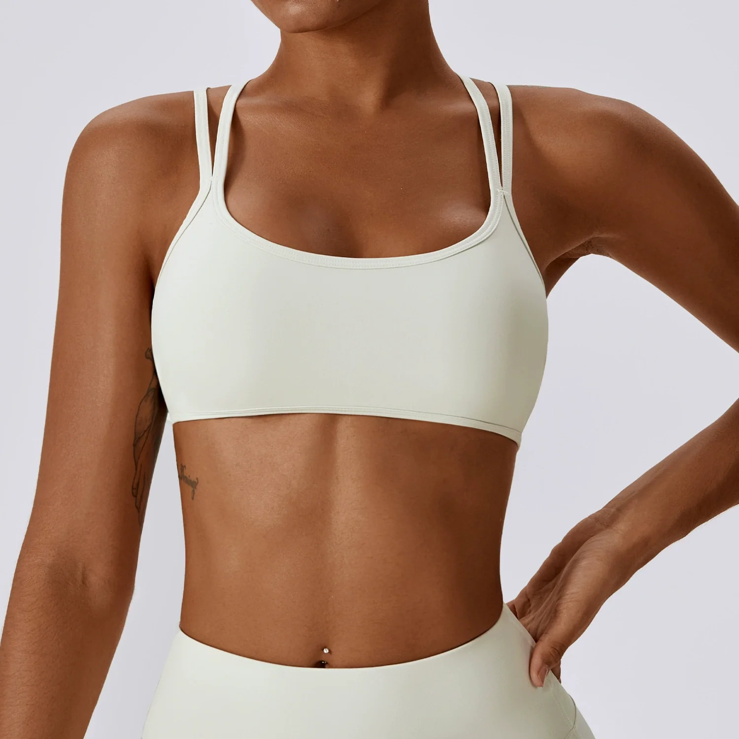 2023 Fashion Tight Back Yoga Bra Quick-Drying Running Exercise Underwear Nude Feel Fitness Yoga Wear with Chest Pad - Image 11