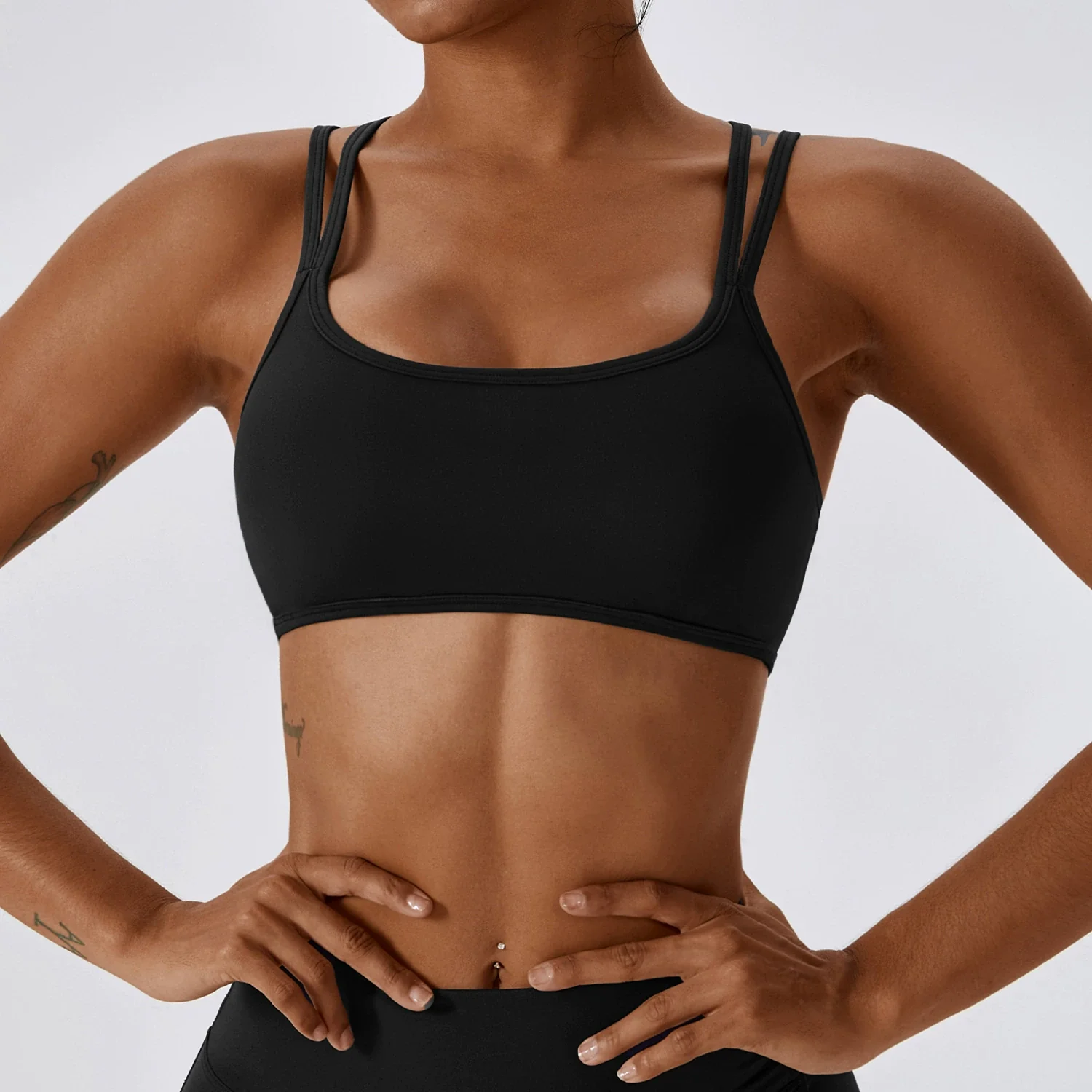 2023 Fashion Tight Back Yoga Bra Quick-Drying Running Exercise Underwear Nude Feel Fitness Yoga Wear with Chest Pad - Image 12