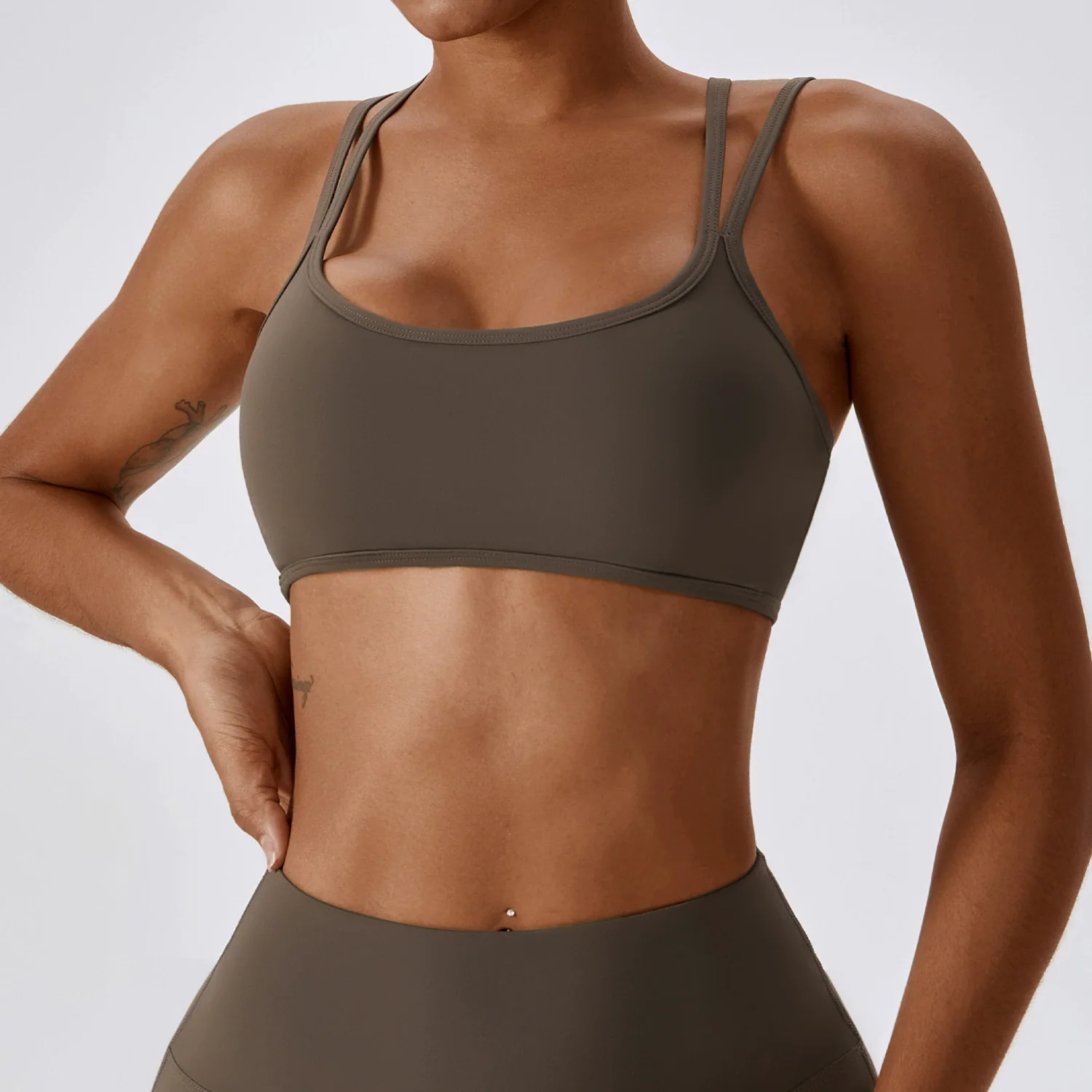 2023 Fashion Tight Back Yoga Bra Quick-Drying Running Exercise Underwear Nude Feel Fitness Yoga Wear with Chest Pad - Image 13
