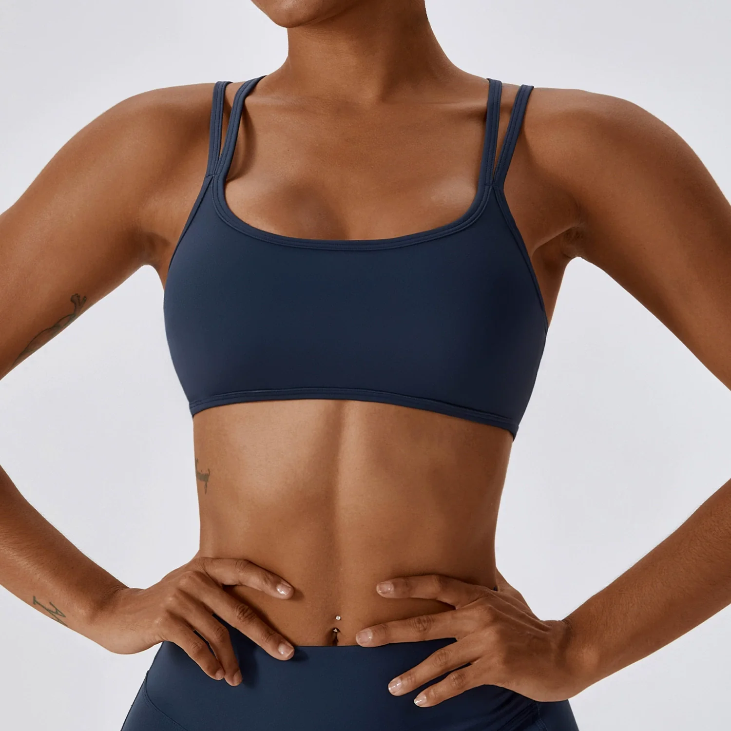 2023 Fashion Tight Back Yoga Bra Quick-Drying Running Exercise Underwear Nude Feel Fitness Yoga Wear with Chest Pad - Image 14
