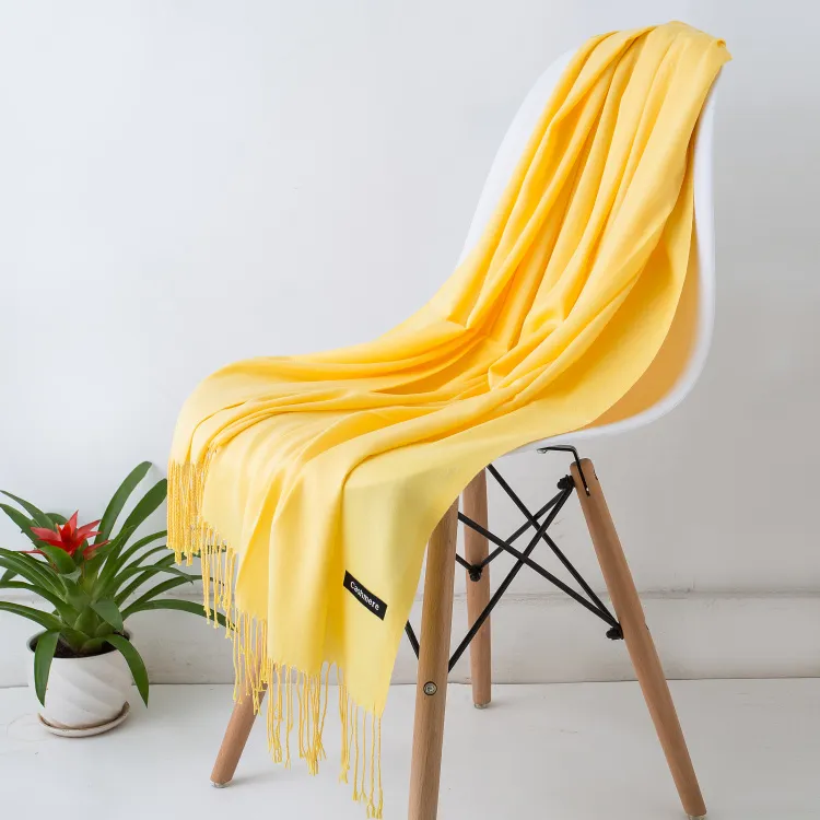 2023 Fashion Winter Women Scarf Thin Shawls and Wraps Lady Solid Female Hijab Stoles Long Cashmere Pashmina Foulard Head Scarves - Image 7