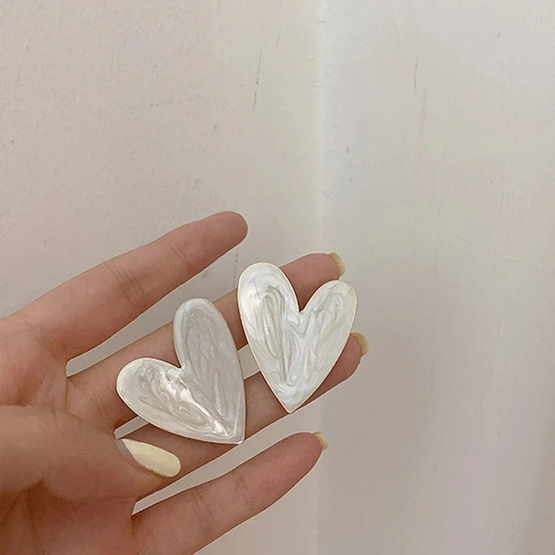 2023 Korean Fashion Jewelry Shining Rhinestone Hollow Heart Drop Earrings for Women Girls Vintage Red Crystal Earrings - Image 13
