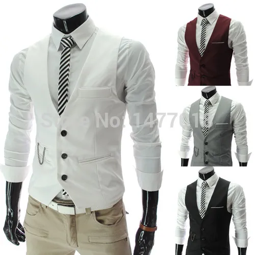 2023 New Arrival Dress Vests For Men Slim Fit Mens Suit Vest Male Waistcoat Gilet Homme Casual Sleeveless Formal Business Jacket - Image 5
