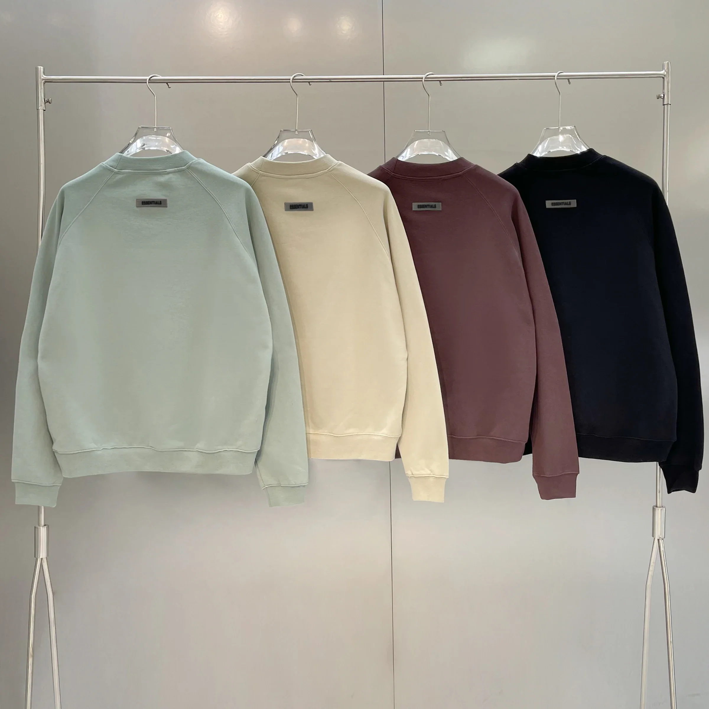2023 new autumn and winter essential sweatshirt silicone letter print decoration unisex high-end hip-hop loose sweatshirt - Image 2