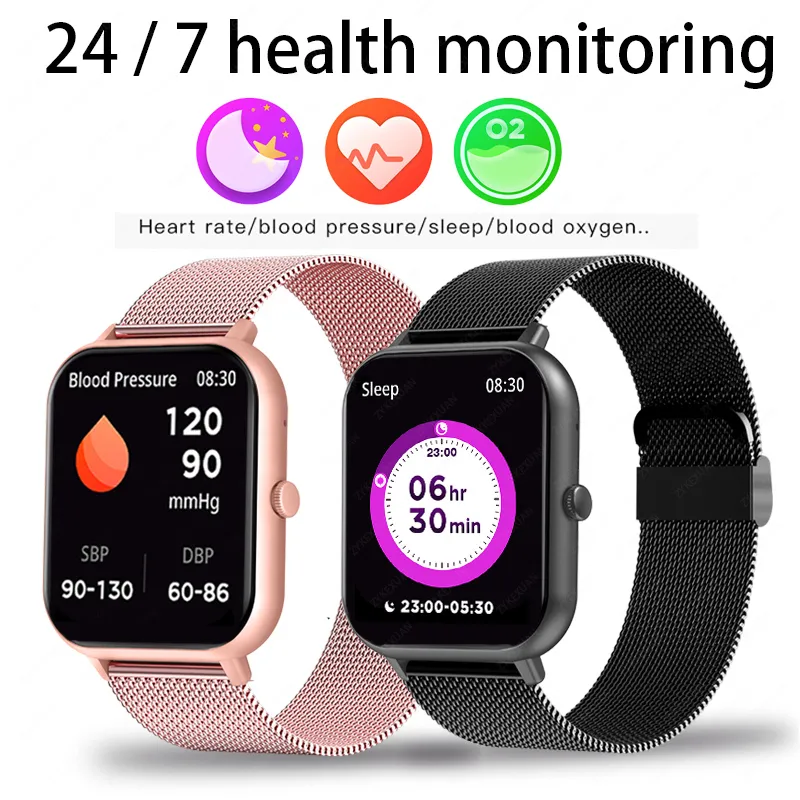 2023 New Bluetooth Call Smart Watch Women Men Heart Rate Blood Oxygen Voice Assistant 100+Sports Ladies Smartwatch For Xiaomi - Image 2