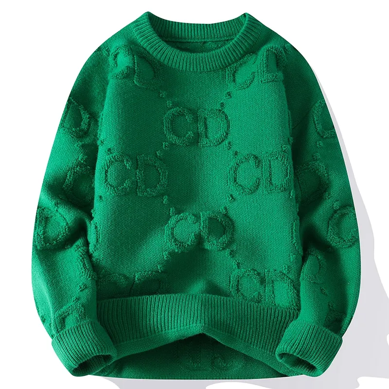 2023 New Fall Winter High End Brand Men Knitwear Top Quality Men's Soft Warm Wool Sweater Classic Fashion Handsome Sweaters Male - Image 5