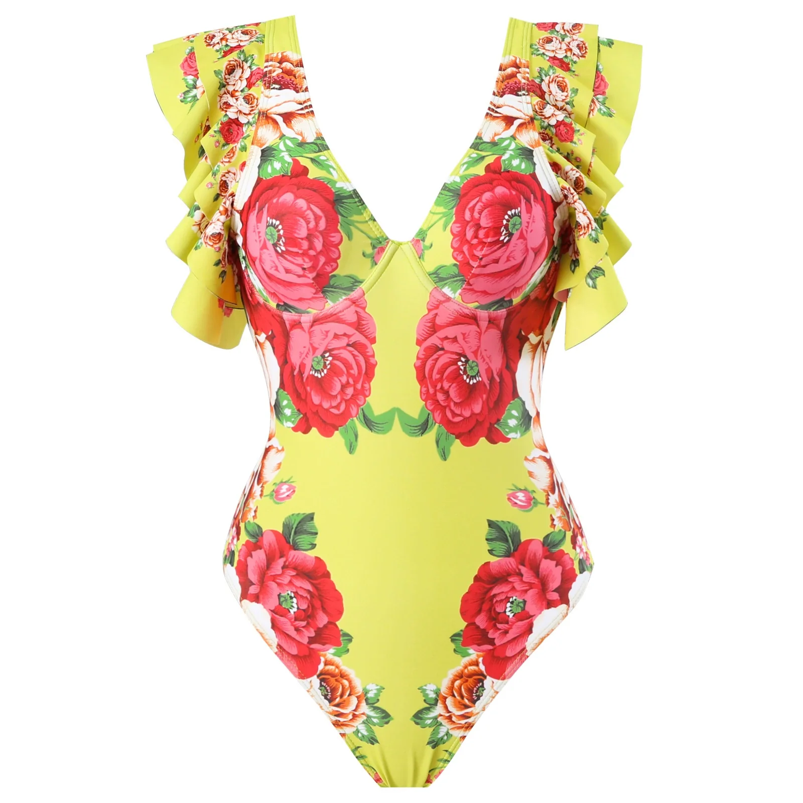 2023 New Fashion Trendy Sexy Swimsuit Print Women clothes One-Piece Suit Sling European and American Swimsuit - Image 7