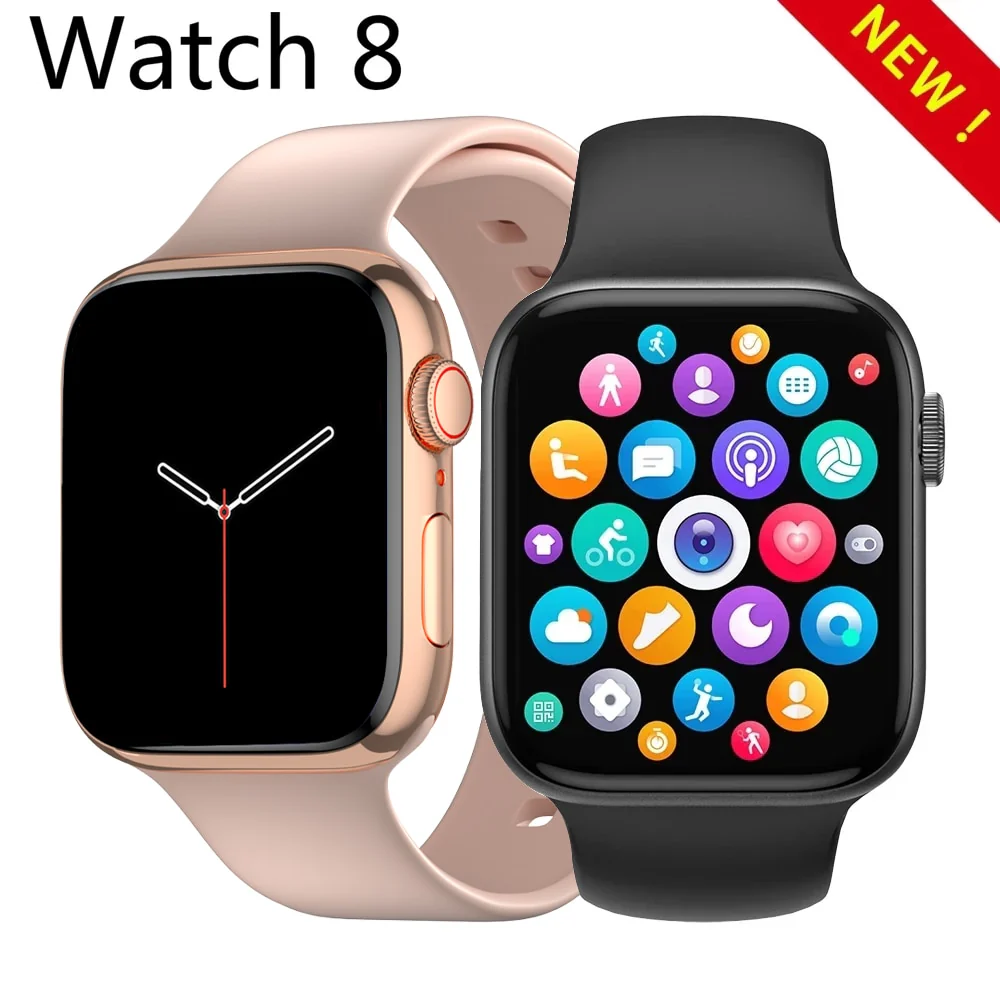 2023 New Smart Watch Women NFC Smartwatch Men Women Bluetooth Call Waterproof Wireless Charging HD Screen For Apple Xiaomi +Box