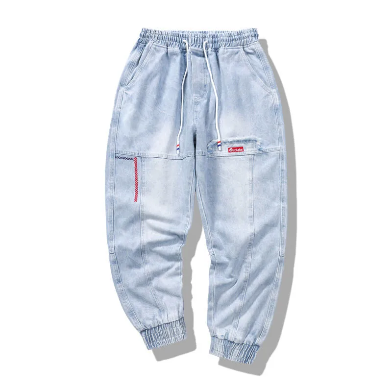 2023 New Streetwear Hip Hop Cargo Pants Men's Jeans Elastic Harun Joggers In Autumn and Spring Men ClothIng - Image 3