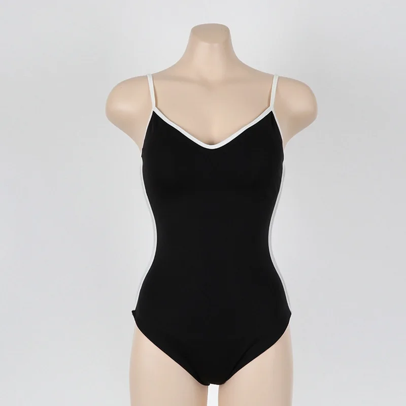2023 New Women Sexy Slip Striped One-piece Swimsuit Backless Bikini Triangle Pad Bra Hot Spring Swimwear Swimming Bathing Suit - Image 6