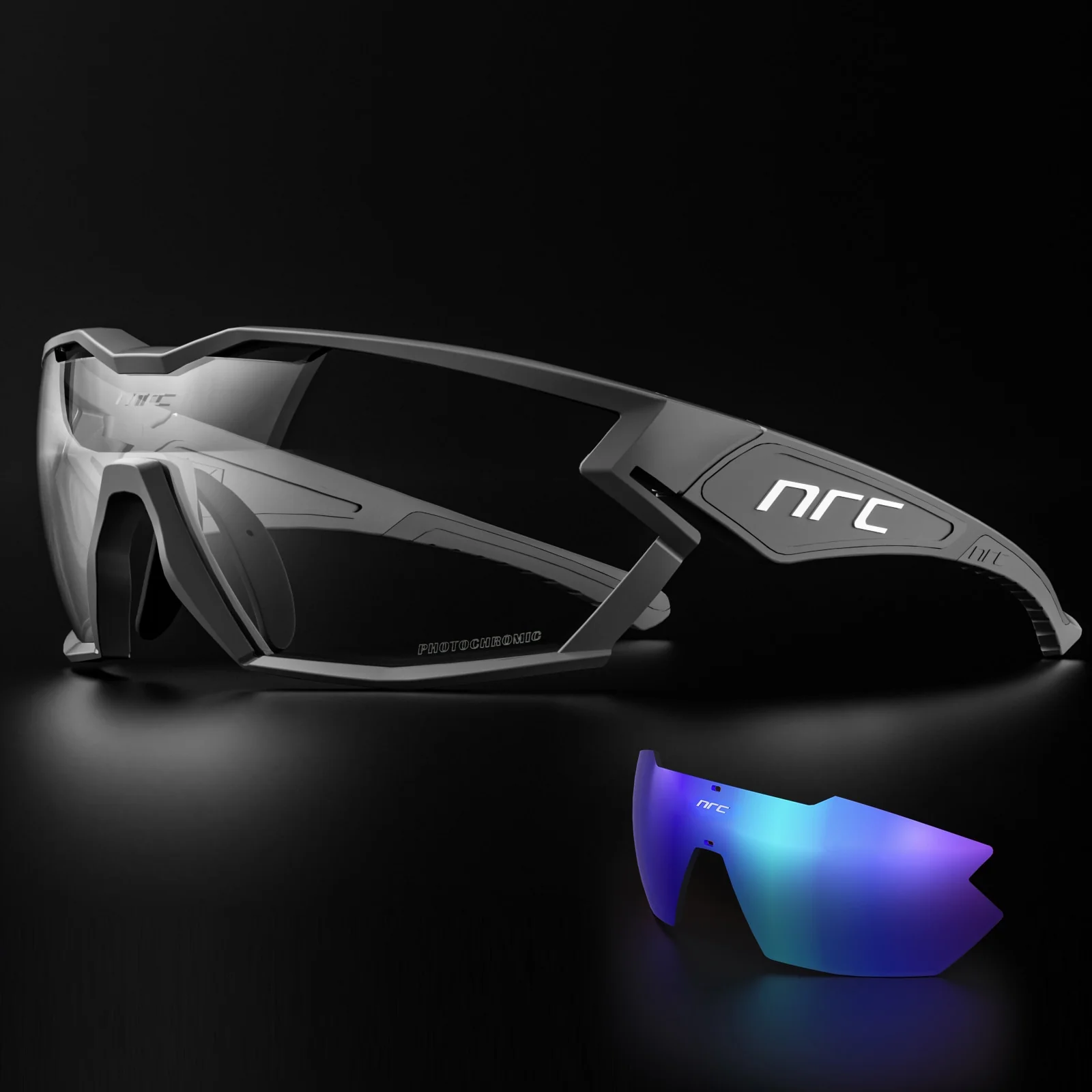 2023 NRC P-Ride Photochromic Cycling Glasses man Mountain Bike Bicycle Sport Cycling Sunglasses - Image 12