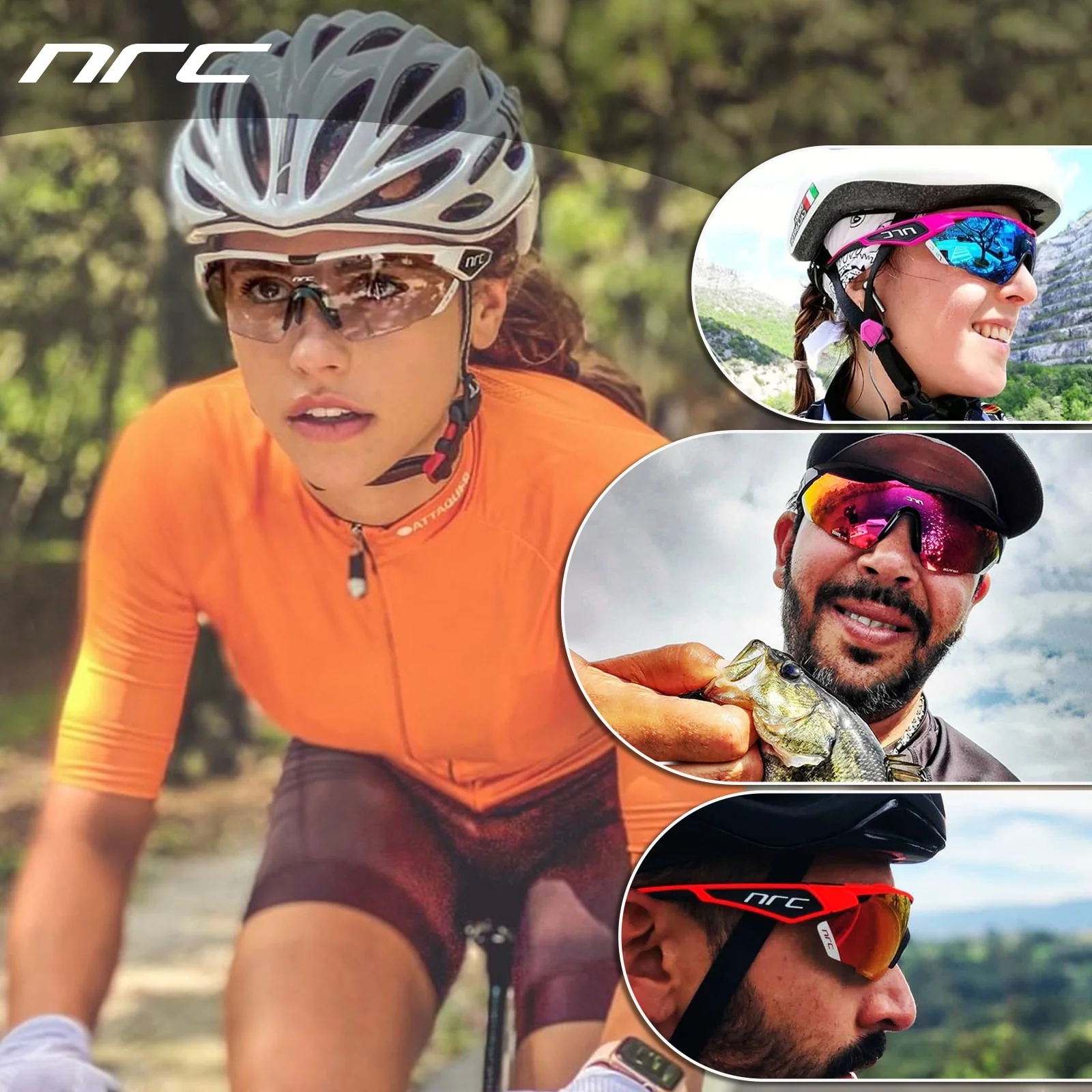 2023 NRC P-Ride Photochromic Cycling Glasses man Mountain Bike Bicycle Sport Cycling Sunglasses - Image 31