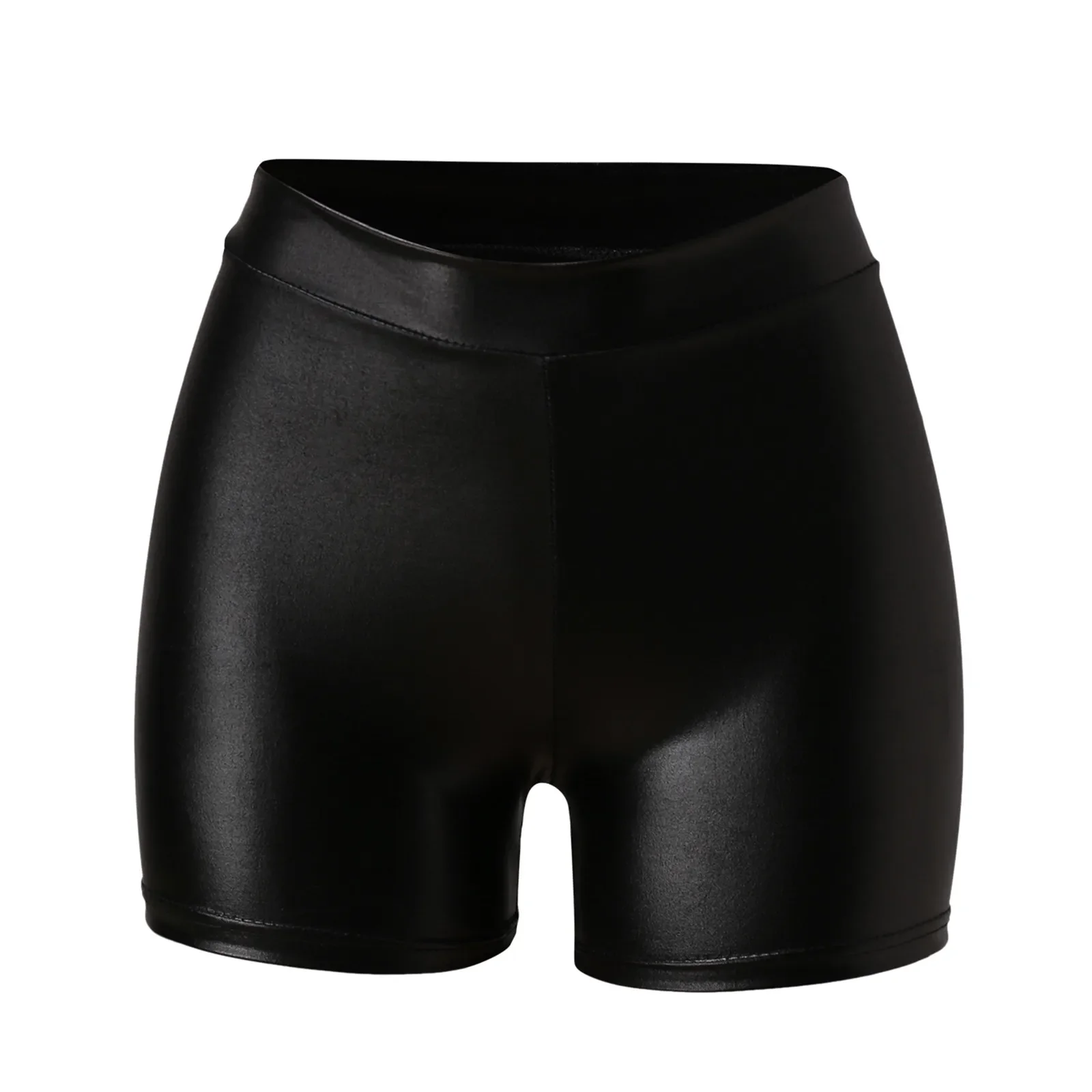 2023 Sexy Nightclub Leather Shorts Women High Waist Bodycon Push Up Black Short Joggers Sports Fitness Female Sexy Slim Shorts - Image 6