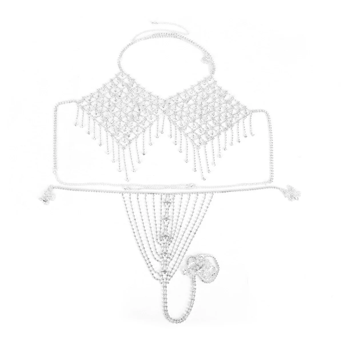 2023 Sexy Party Queen Cosplay Crystal Bra Dancing Clothing For Woman - Image 4