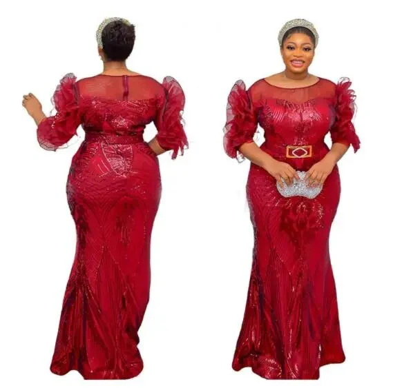 2023 Spring New Arrival Fashion Style African Women Polyester Sequined Long Maxi Dress Dashiki African Dresses for Women 3XL - Image 10
