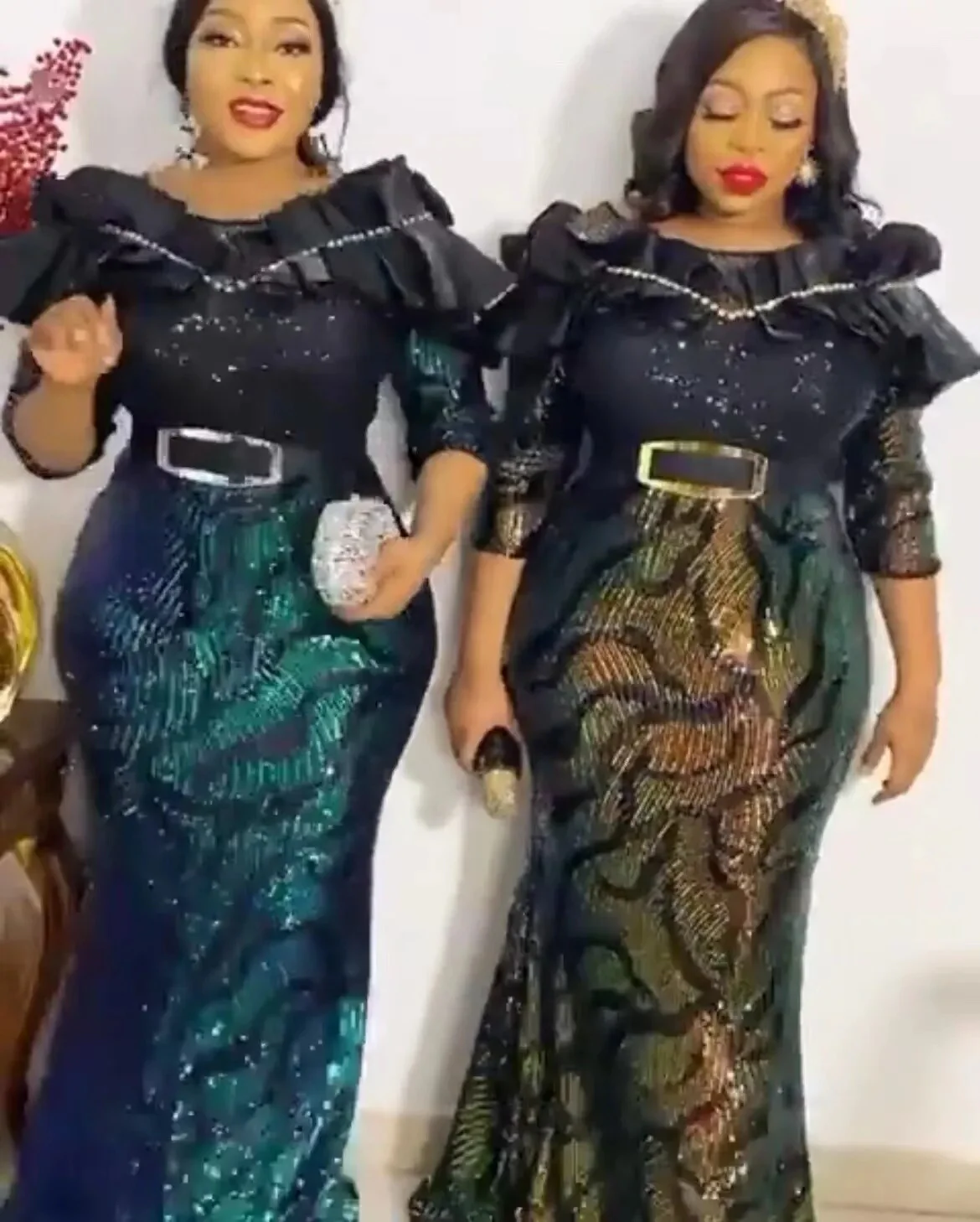 2023 Spring New Arrival Fashion Style African Women Polyester Sequined Long Maxi Dress Dashiki African Dresses for Women 3XL - Image 25