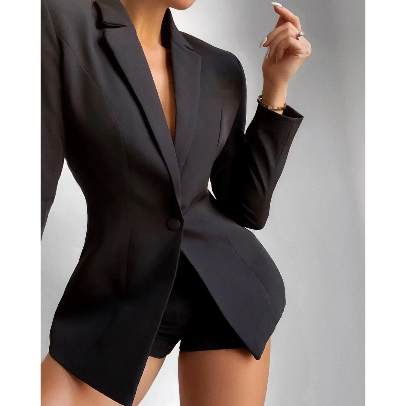 2023 Spring Summer Women Elegant Suits with Shorts Loose Shorts and Blazer 2 Piece Set Shorts Suit Blazer Set for Women Outfit - Image 14
