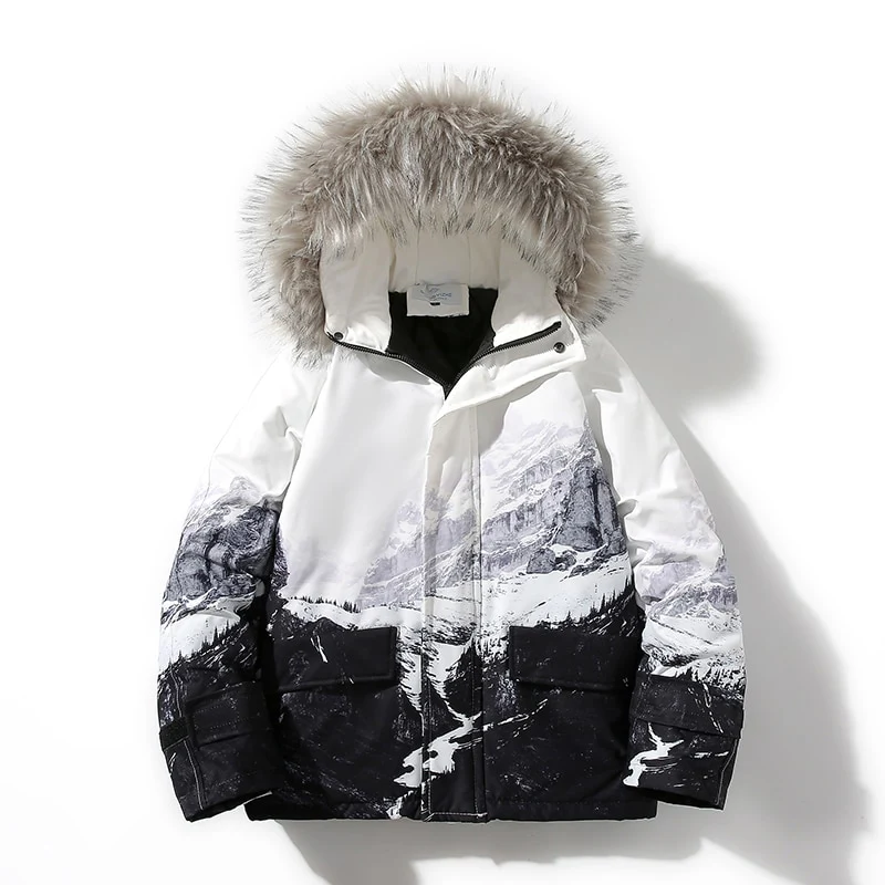 2023 Streetwear Hooded Warm parka Men Winter Jackets And coats Windproof Outwear LBZ140 - Image 5