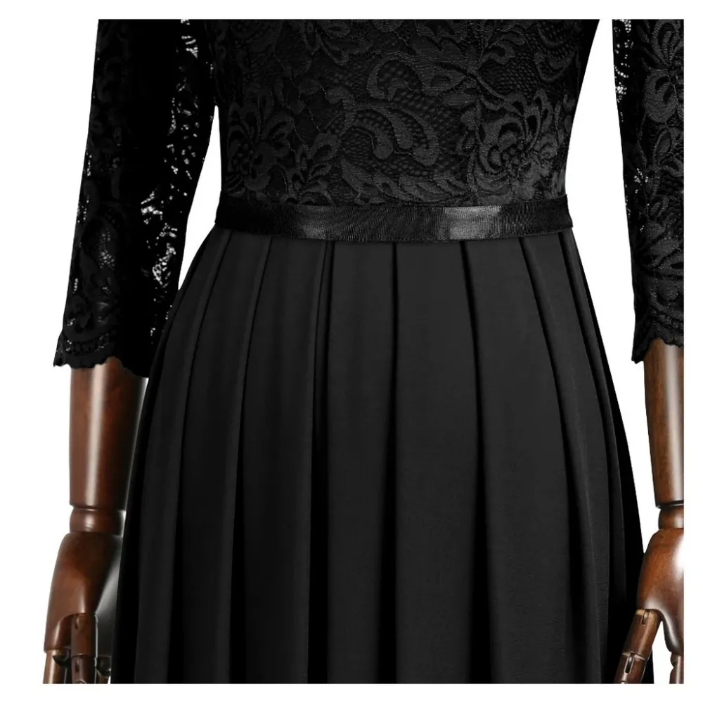 2023 Summer Plus Size 3XL Lace Evening Dress Long Luxury Elegant Sexy Robe Mixi Dress Wedding Party Night Dresses Solid Vestidos - Image 6