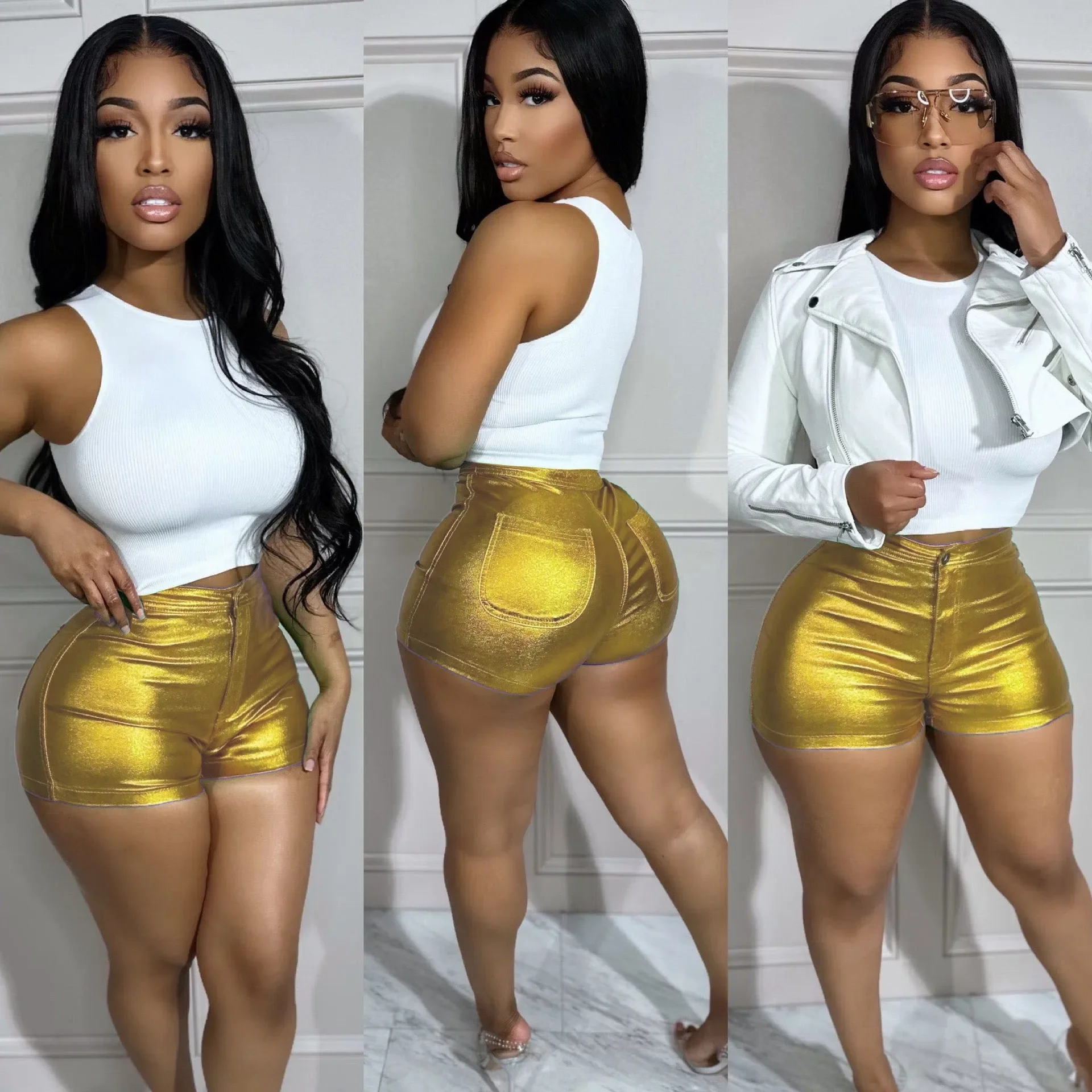 2023 Summer Women Short Pants Womens Clothing Fitness Slim Bodycon Party Night Clubwear Clothes For Women Outfit - Image 13