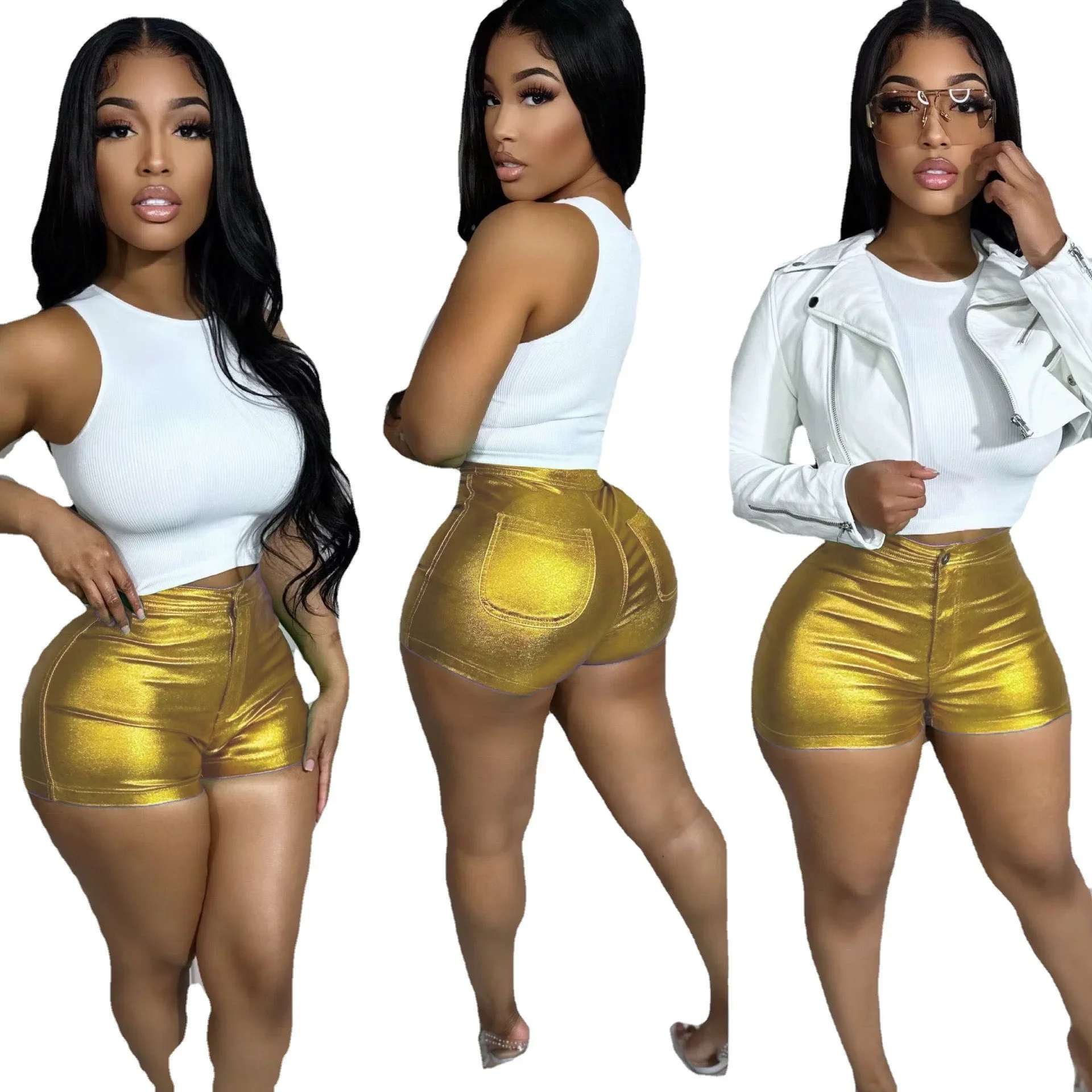 2023 Summer Women Short Pants Womens Clothing Fitness Slim Bodycon Party Night Clubwear Clothes For Women Outfit - Image 6