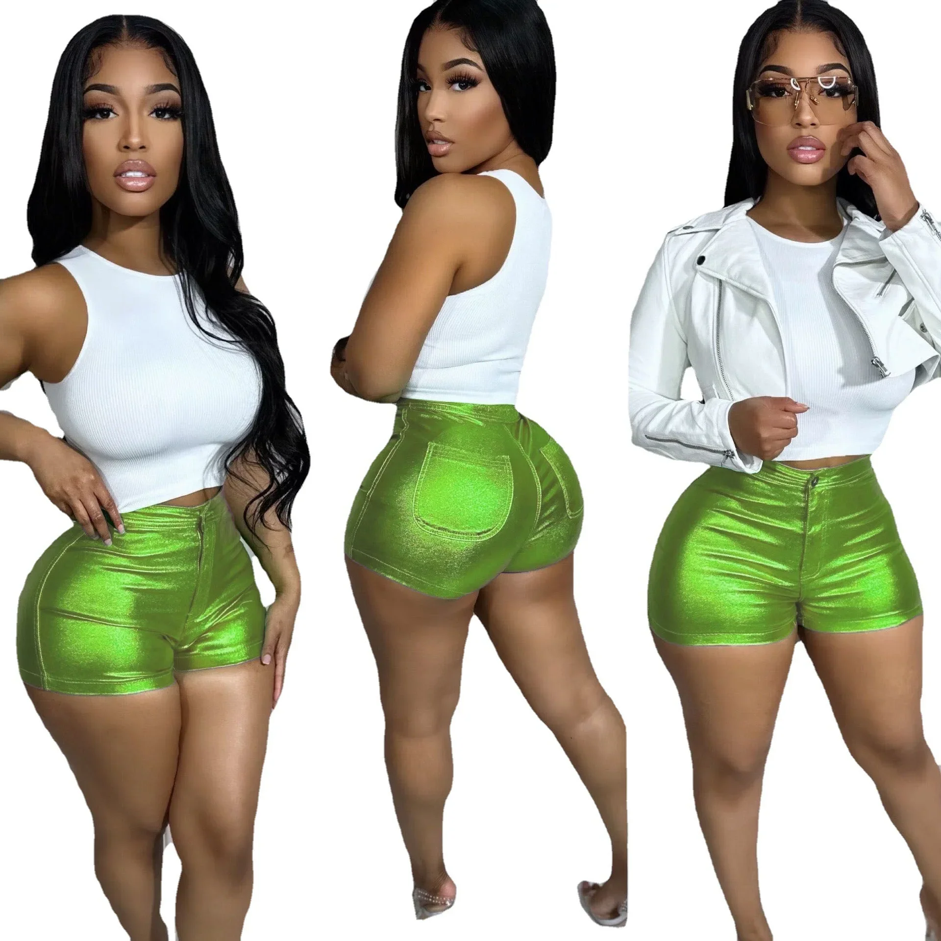 2023 Summer Women Short Pants Womens Clothing Fitness Slim Bodycon Party Night Clubwear Clothes For Women Outfit - Image 9